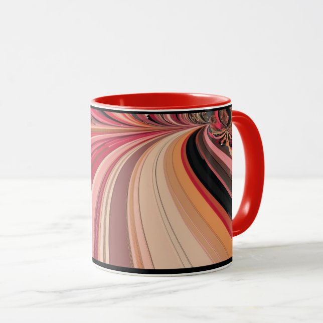 Taza Arte digital abstracto que evoca una sensación de  (Anverso derecho)