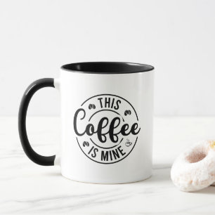 Taza Arte divertido de palabras de café