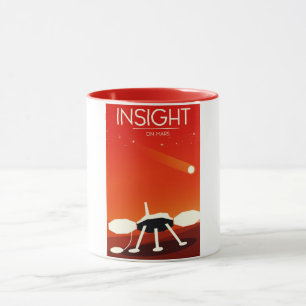 Taza Arte espacial del módulo de aterrizaje Insight Mar