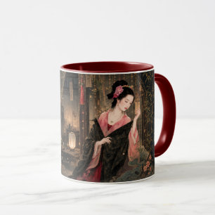 Taza Arte estético de folclore con romance.
