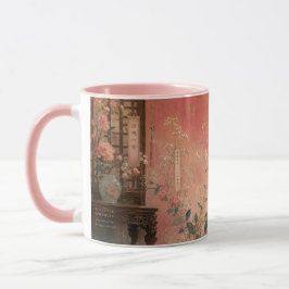 Taza Arte estético folclórico que presenta romance.