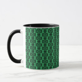 Taza Arte fino de nudo de cruz celta antigua