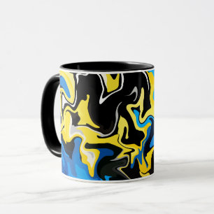 Taza Arte fluido abstracto atrevido