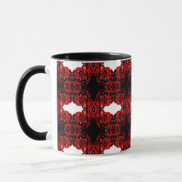 Taza Arte fluido de vertido de pintura acrílica abstrac