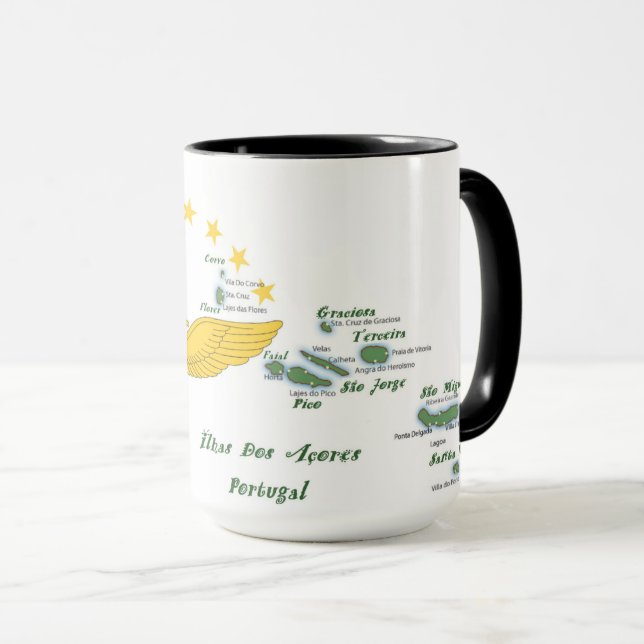 Taza Arte folclórico de las Azores (Anverso derecho)