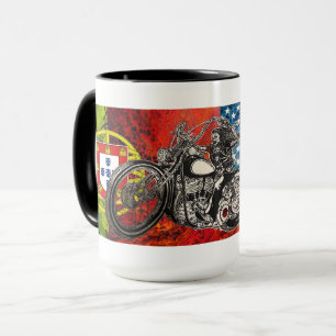 Taza arte folclórico portugués