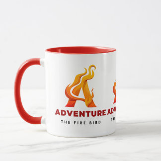 Taza Arte gráfico con logotipo de aventura