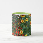 Taza Arte Gustav Klimt - Farm Garden con girasoles<br><div class="desc">Gustav Klimt art - Farm Garden con Sunflowers personalizado art taza de café.</div>