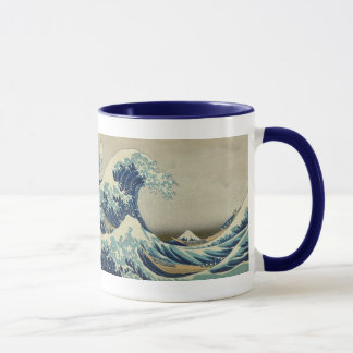 Taza Arte japonés vintage, la gran ola de Hokusai