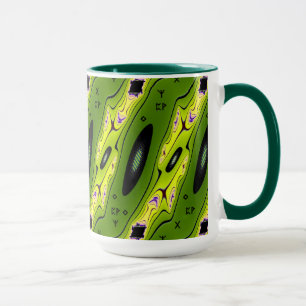Taza Arte moderno geométrico fractal abstracto