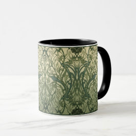 Taza arte nuevo William Morris Algas Floral Vintage