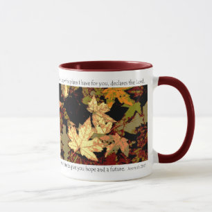 Taza Arte original de la foto del mosaico de la hoja