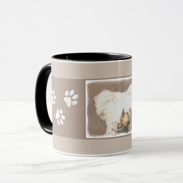 Taza Arte original de perro Crestada China sin pelo (Anverso izquierdo)