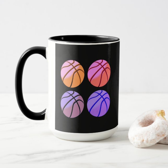 Taza Arte Pop Baloncesto (Con donut)