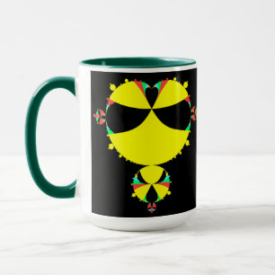 Taza Arte pop conjunto de mandelbrot completo