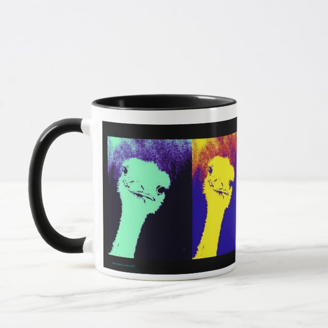 Taza Arte pop de avestruz (Izquierda)