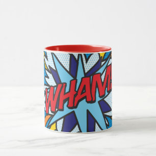 Taza Arte Pop de Cómic Retro Divertido WHAM