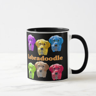 Taza Arte pop de Labradoodles