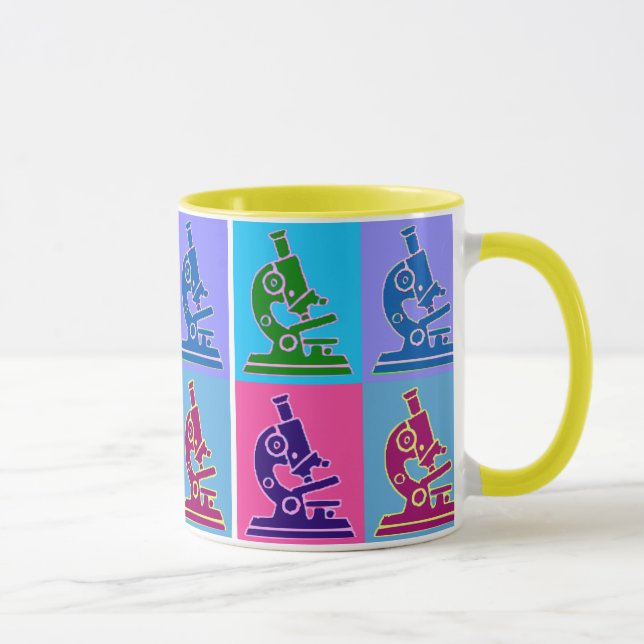 Taza Arte pop del microscopio (Derecha)