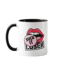 Arte pop retro con "Suck it Loser" (Pérdelo) sucio