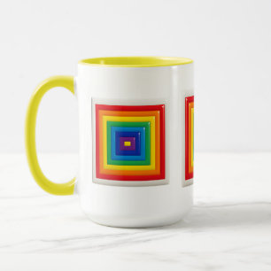 Taza Arte Pop Retro Geométrico