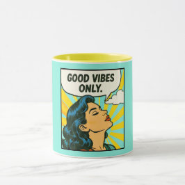 Taza Arte Pop “Sólo Buenas Vibraciones”