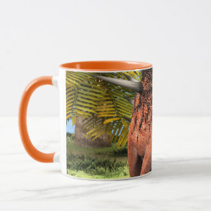 Taza Arte prehistórico de Kentrosaurus Dinosaurio Selva