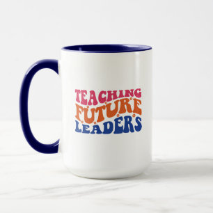 Taza Arte tipográfico para futuros líderes