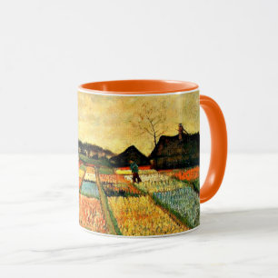 Taza Arte Van Gogh, camas de flores en Holanda