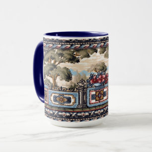 Taza Arte y artesanía Estilo Balcón Paisaje Vista Friez