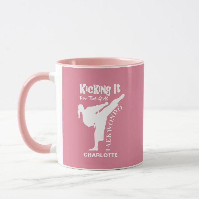 Taza Artes marciales de Taekwondo para chicas (Izquierda)