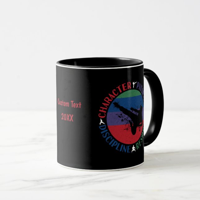 Taza Artes Marciales - Valores Fundamentales del Karate (Anverso derecho)