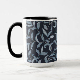 Taza Artes y artesanías inspiran el vino de hojas azule