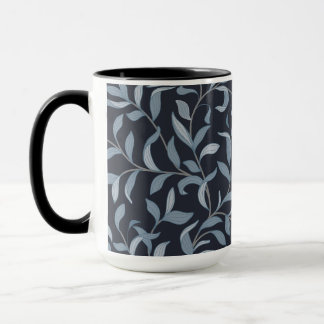 Taza Artes y artesanías inspiran el vino de hojas azule