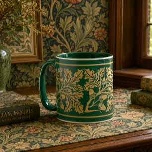 Taza Artes y Manualidades al Estilo Medieval Hojas y Be