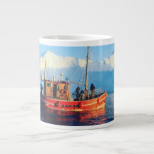 taza ártica del jumbo de la pesca