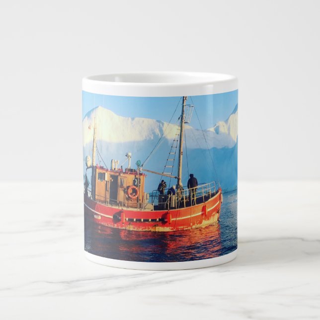 taza ártica del jumbo de la pesca (Frente)