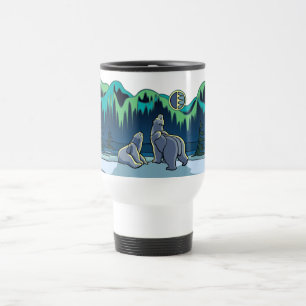 Taza ártica del oso polar de la taza del viaje del