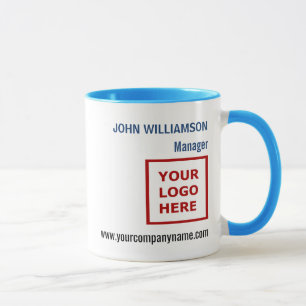 Taza Artículos promocionales para empresas Nombre Cargo