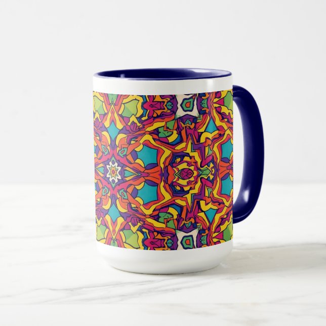 Taza Artisanal Moroccan Mandala Coffee Mug (Anverso derecho)