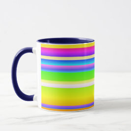 Taza Artista creativo brillante a rayas