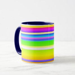 Taza Artista creativo brillante a rayas