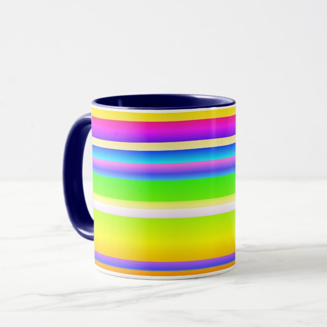 Taza Artista creativo brillante a rayas (Anverso izquierdo)
