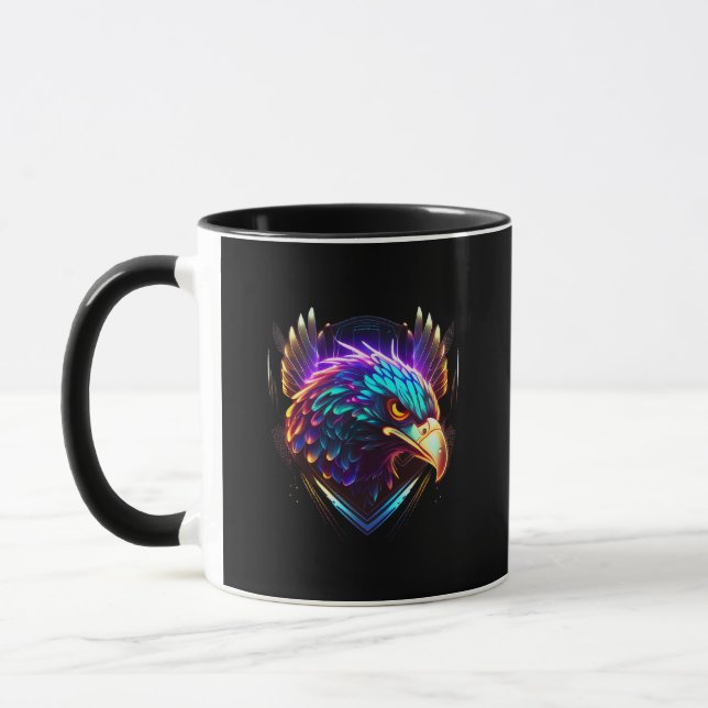 Taza Artista de águila brillante luminosa (Izquierda)