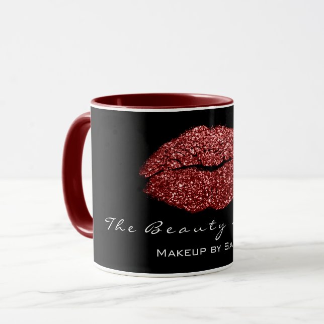 Taza Artista de maquillaje Beso de belleza Lip Bordeaux (Anverso izquierdo)