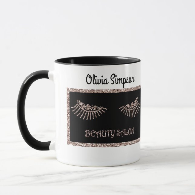 Taza Artista de maquillaje Ojos Lazas Purpurinas Dris S (Izquierda)