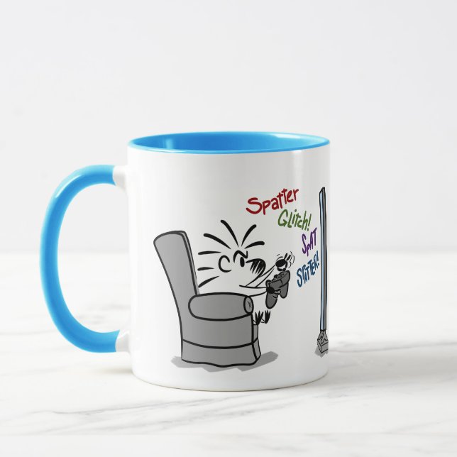 Taza ARTISTA - VIDEO GAMER Mug de Jeff Willis Art (Izquierda)