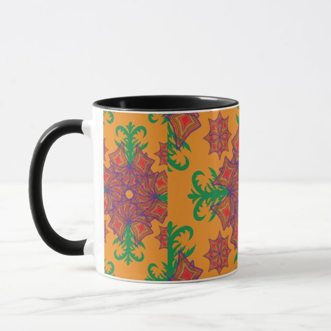 Taza Artistic Pattern Coffee Mug – Stylish Kitchenware  (Izquierda)