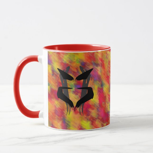 Taza Artsy Blue Psychiatrist Rorschach Blot  (Izquierda)