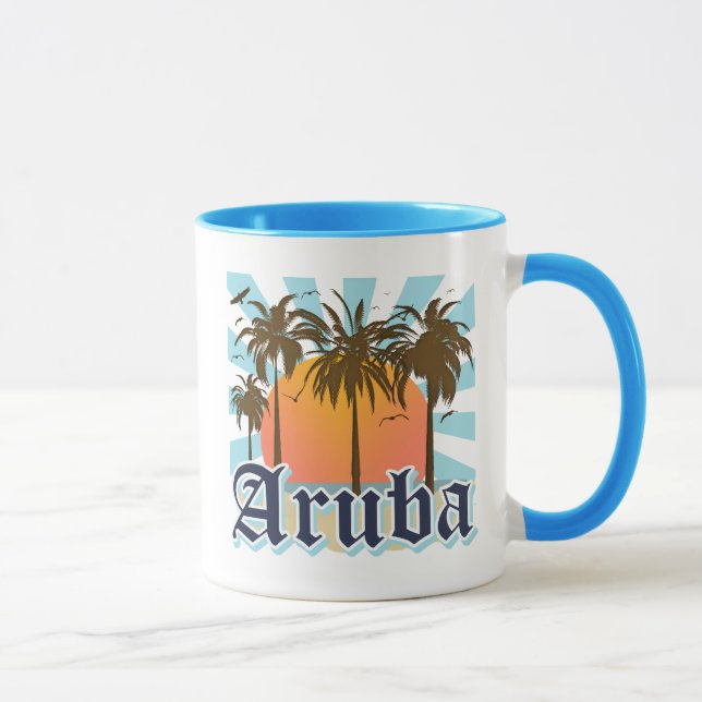 Taza Aruba vara puesta del sol (Derecha)